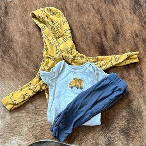 Carter's Yellow and Gray Kids Matching Set